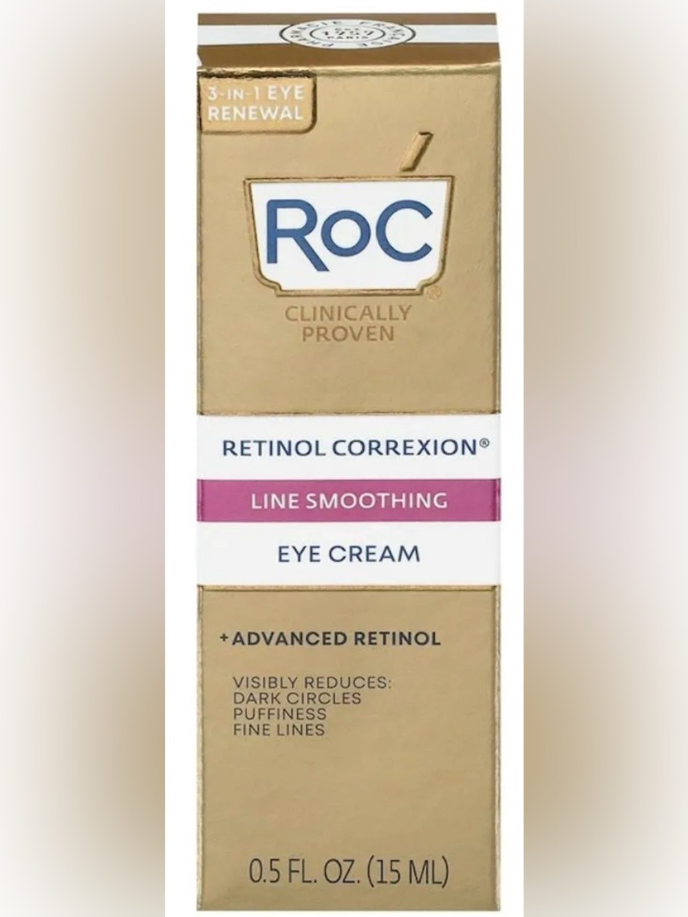 Retinol Correxion Line Smoothing Eye Cream - Pink/Gold
